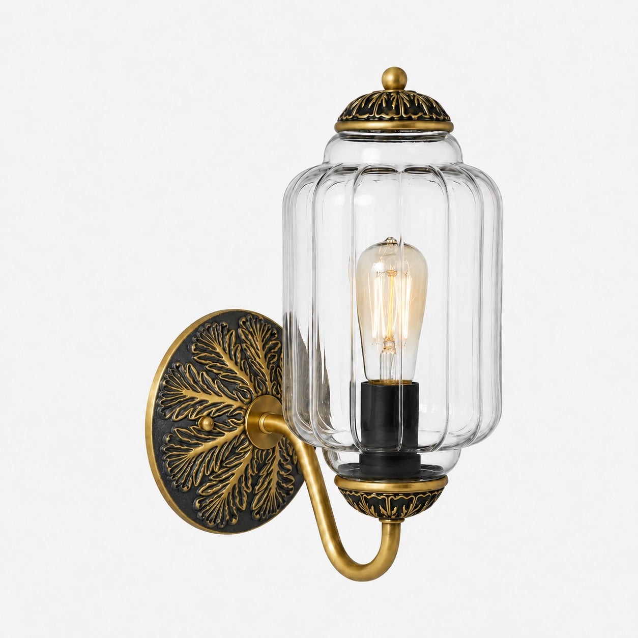 Vintage Milk Glass Sconce Bedside Hallway Eloise Wall Sconce | Esilora