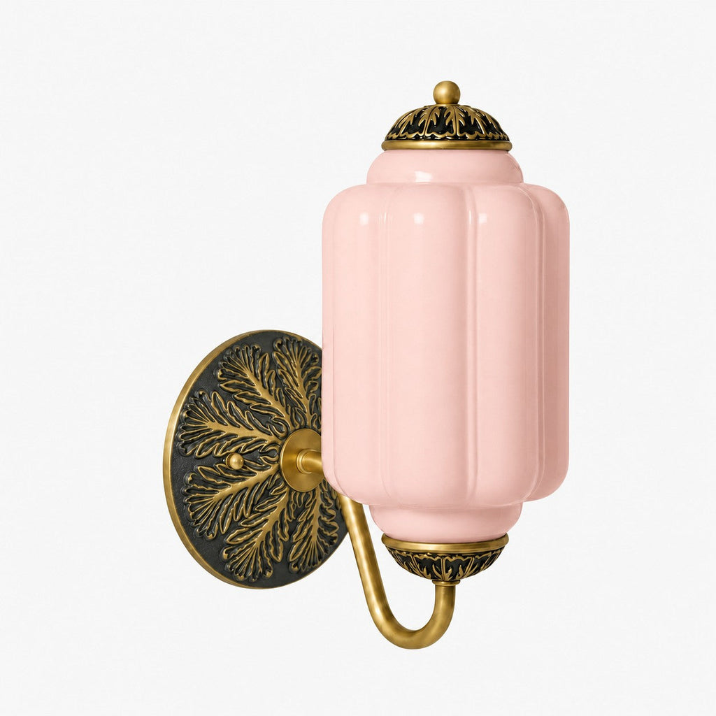 Vintage Milk Glass Sconce Bedside Hallway Eloise Wall Sconce | Esilora
