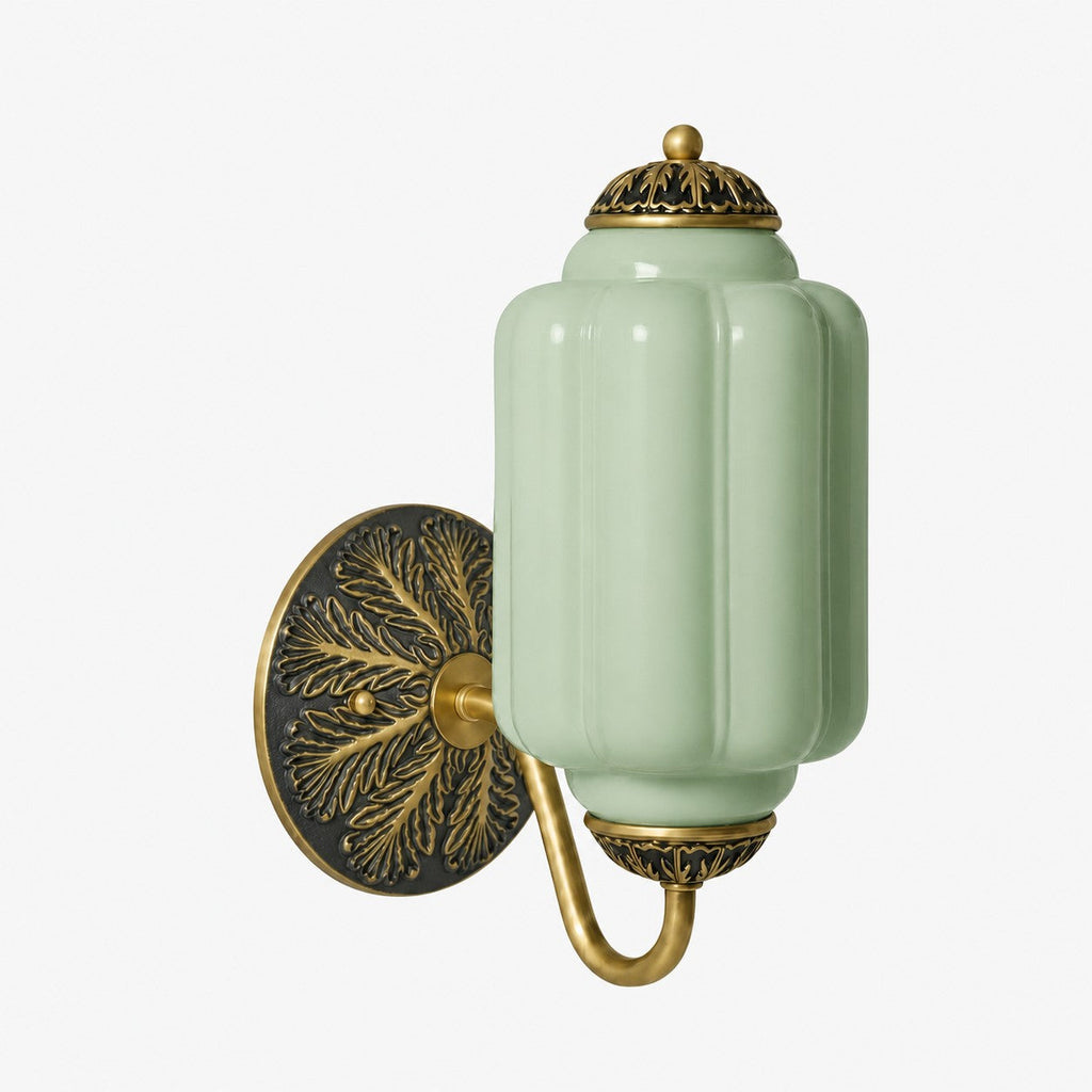 Vintage Milk Glass Sconce Bedside Hallway Eloise Wall Sconce | Esilora