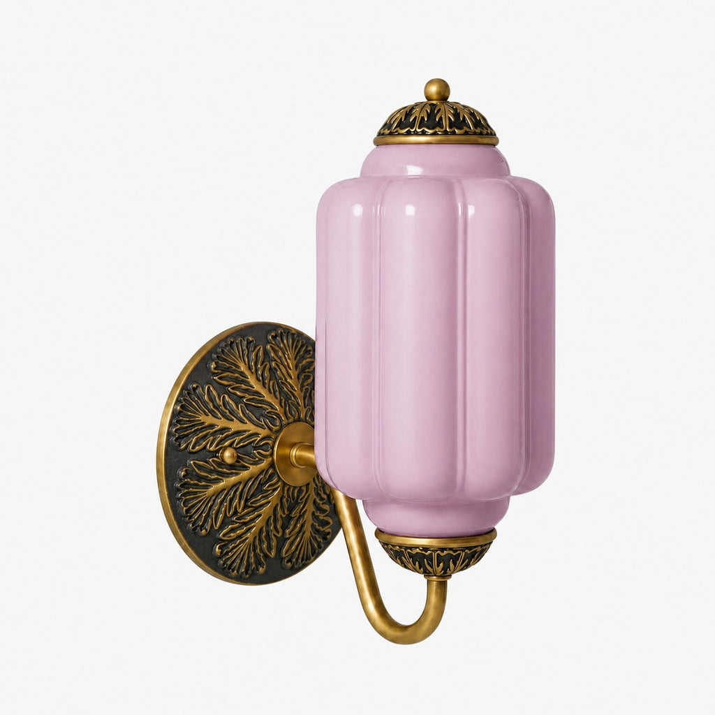 Vintage Milk Glass Sconce Bedside Hallway Eloise Wall Sconce | Esilora