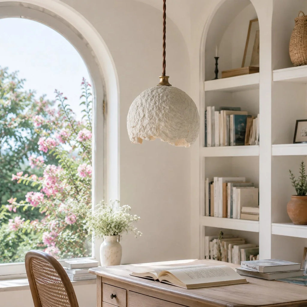 Wabi-Sabi Rice Paper Pendant Light | Esilora