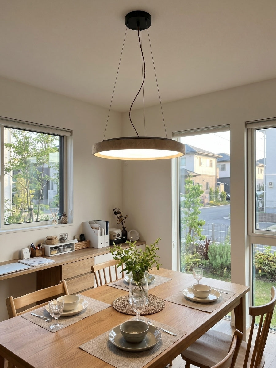 Miravelle Minimalistische Travertin Pendelleuchte – Moderne Lampe für Innenräume | Esilora