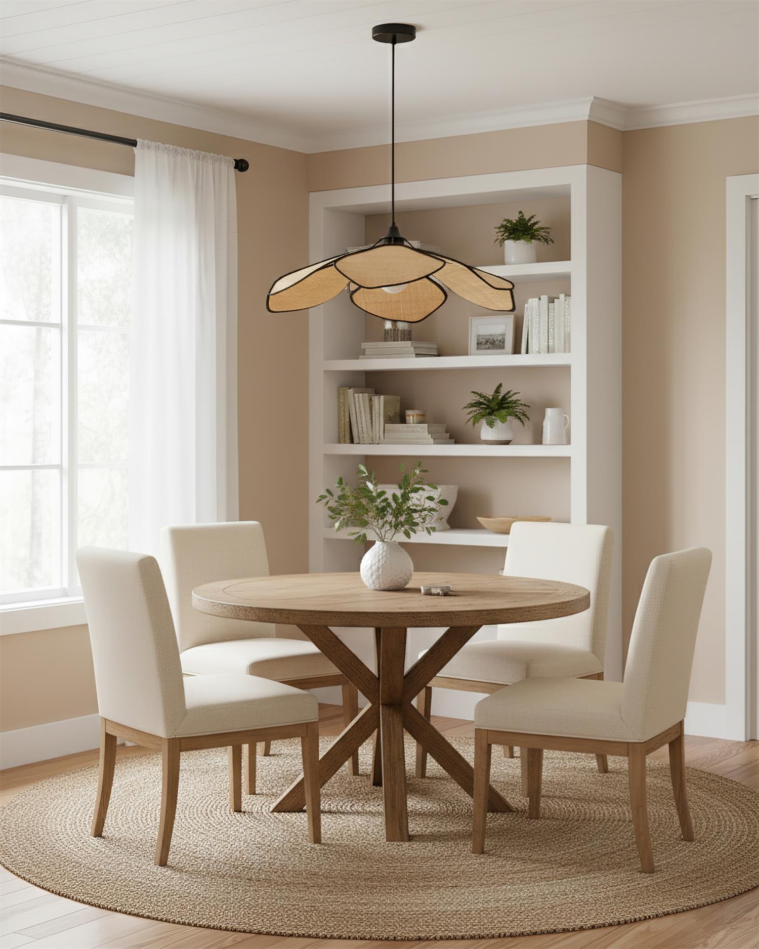 Raffia Petal Pendant Lamp | Esilora