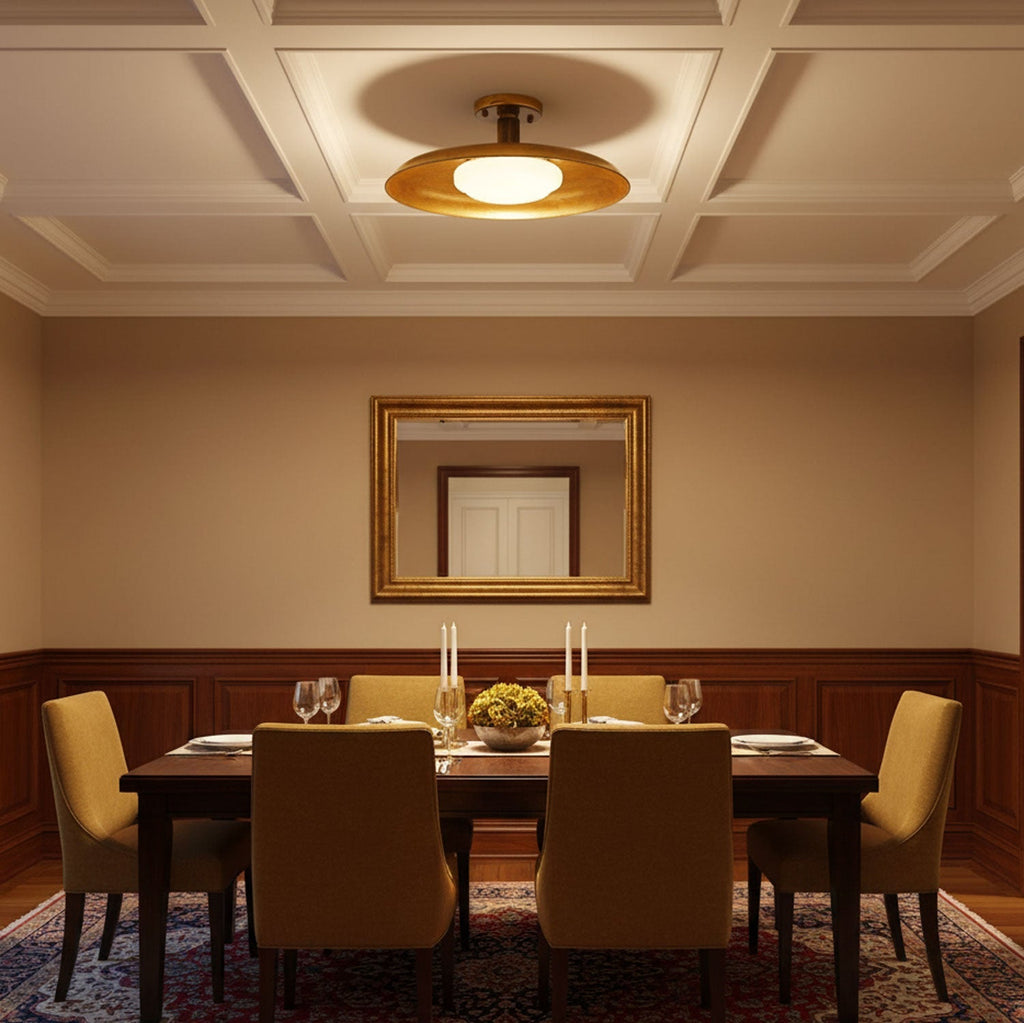 Pot-Lid Style Flat-Panel Ceiling Light | Esilora