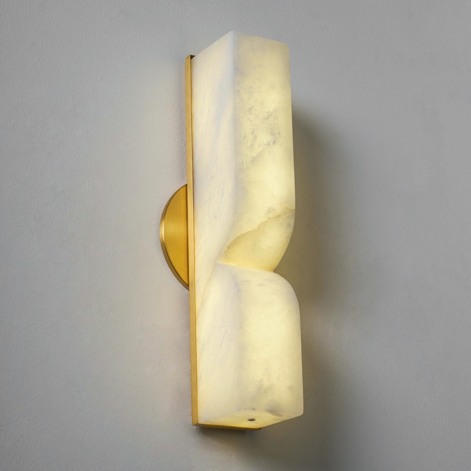 Moderne rechteckige Alabaster-Wandleuchte – Minimalistische Leuchte für Schlafzimmer Flur Wohnzimmer | Esilora