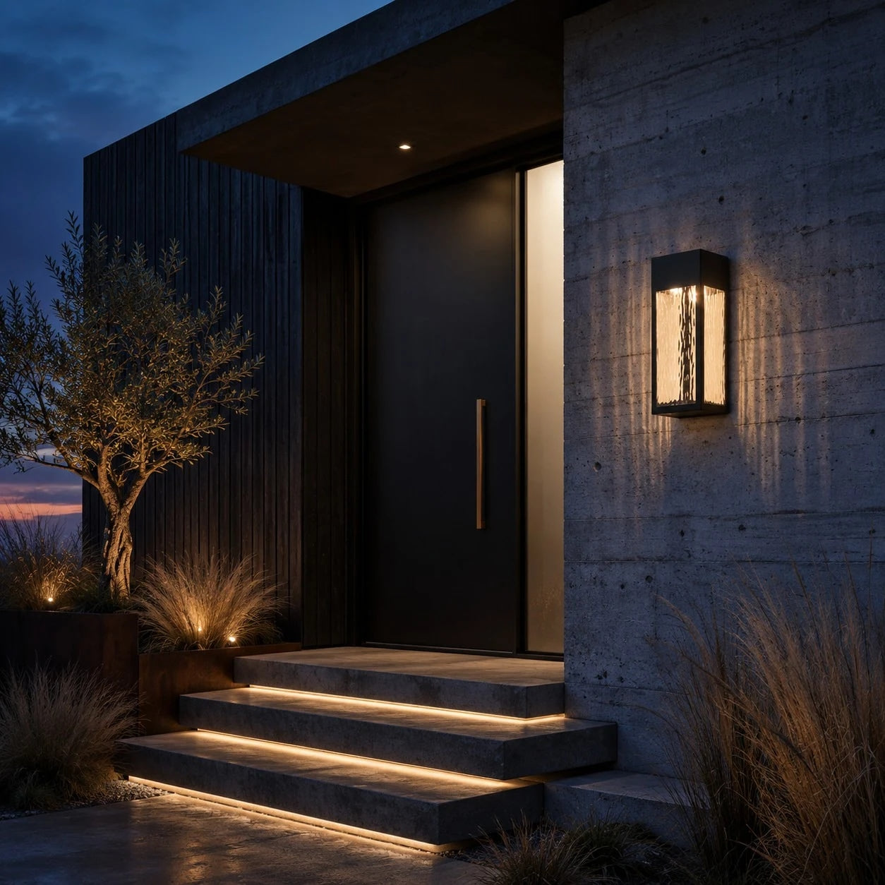 Modern Waterproof Warm LED Outdoor Wall Sconce | Esilora