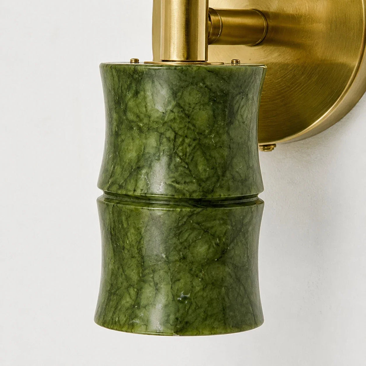Green Bamboo-Form Double Wall Lamp | Esilora