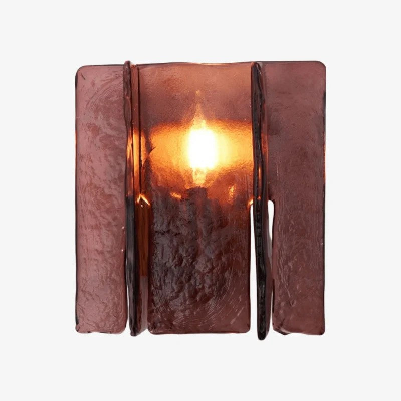 Verdura Architectural Wall Mounted Lamp with Glass Panel Design | Esilora