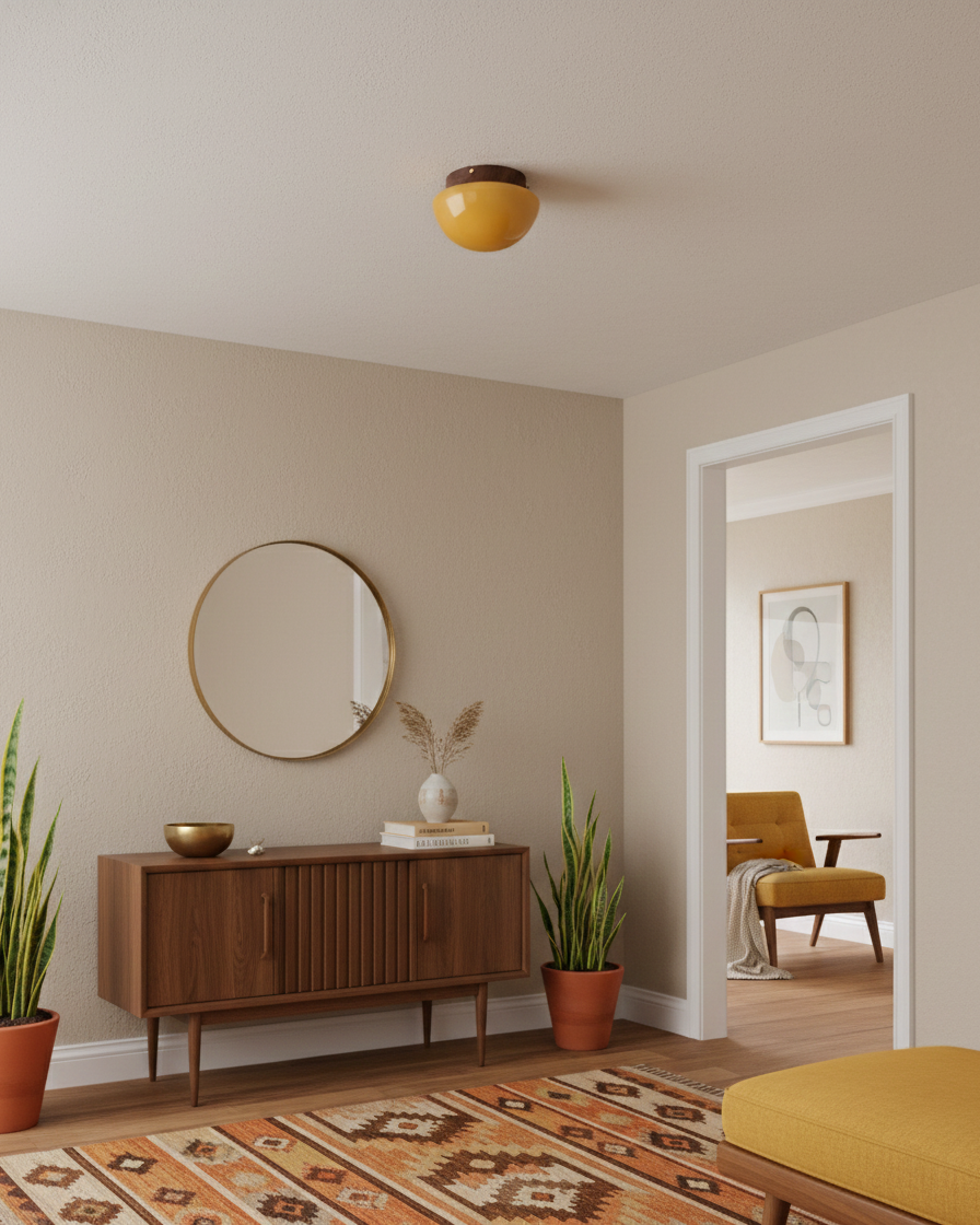 Honeyed Dome Ceiling Lamp | Esilora