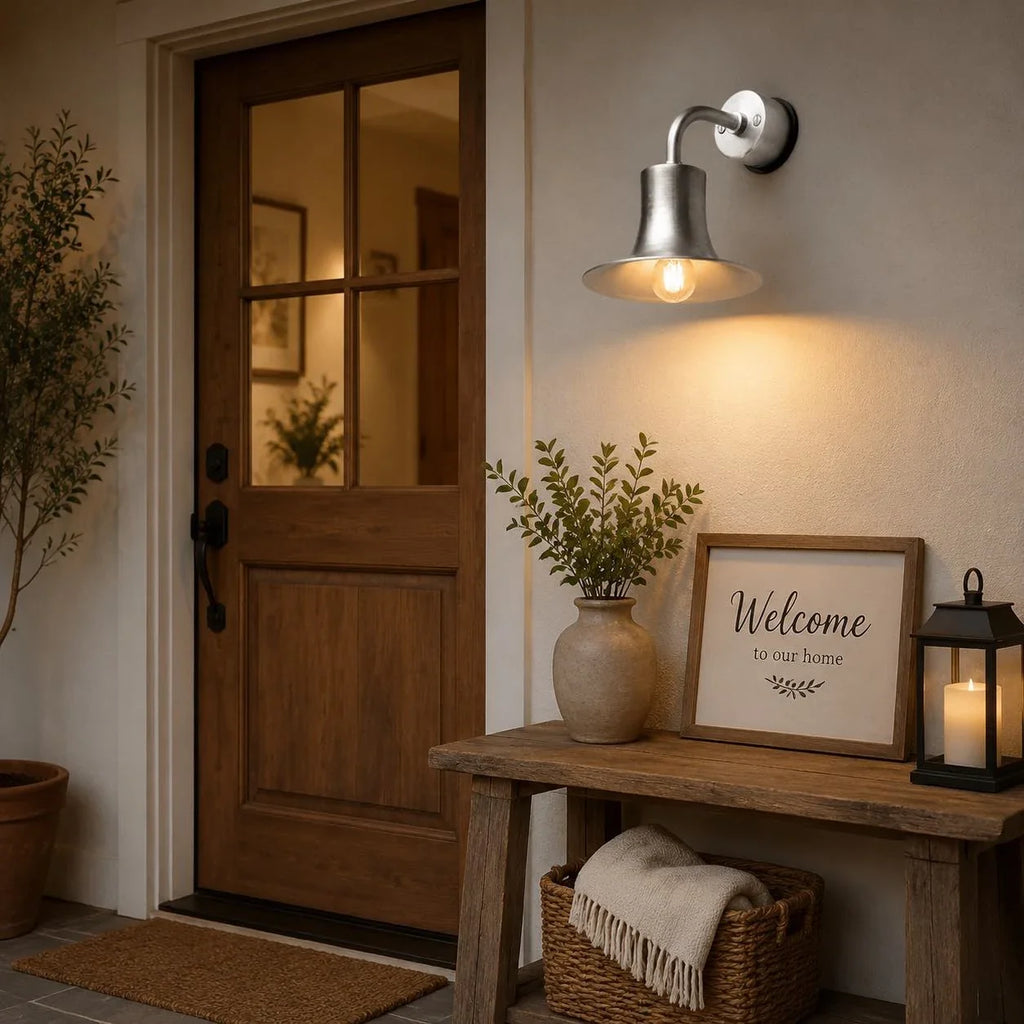 Japanese Wabi-Sabi Brass Wall Sconce | Esilora