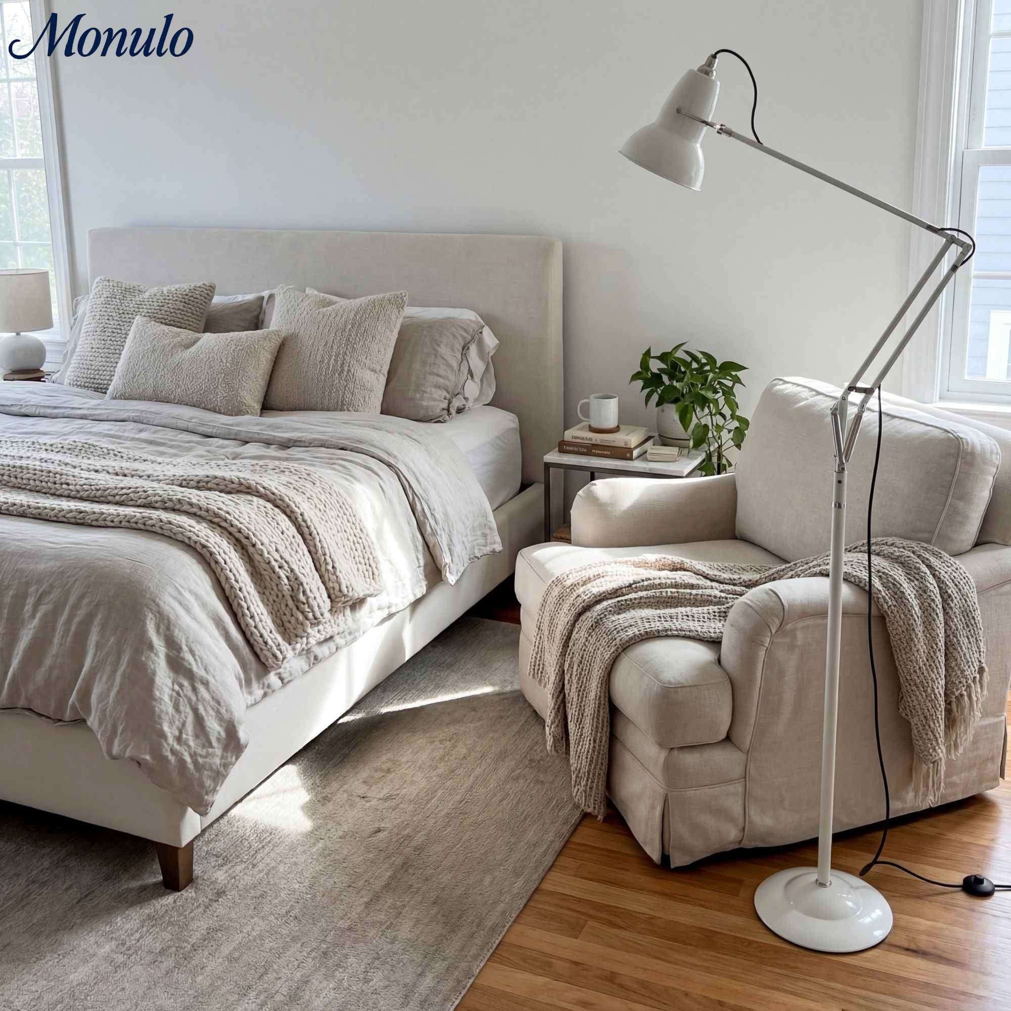 Modryx Modern Functional Design ‑ Industrial Adjustable Floor Standing Lamp for Home Interiors | Esilora