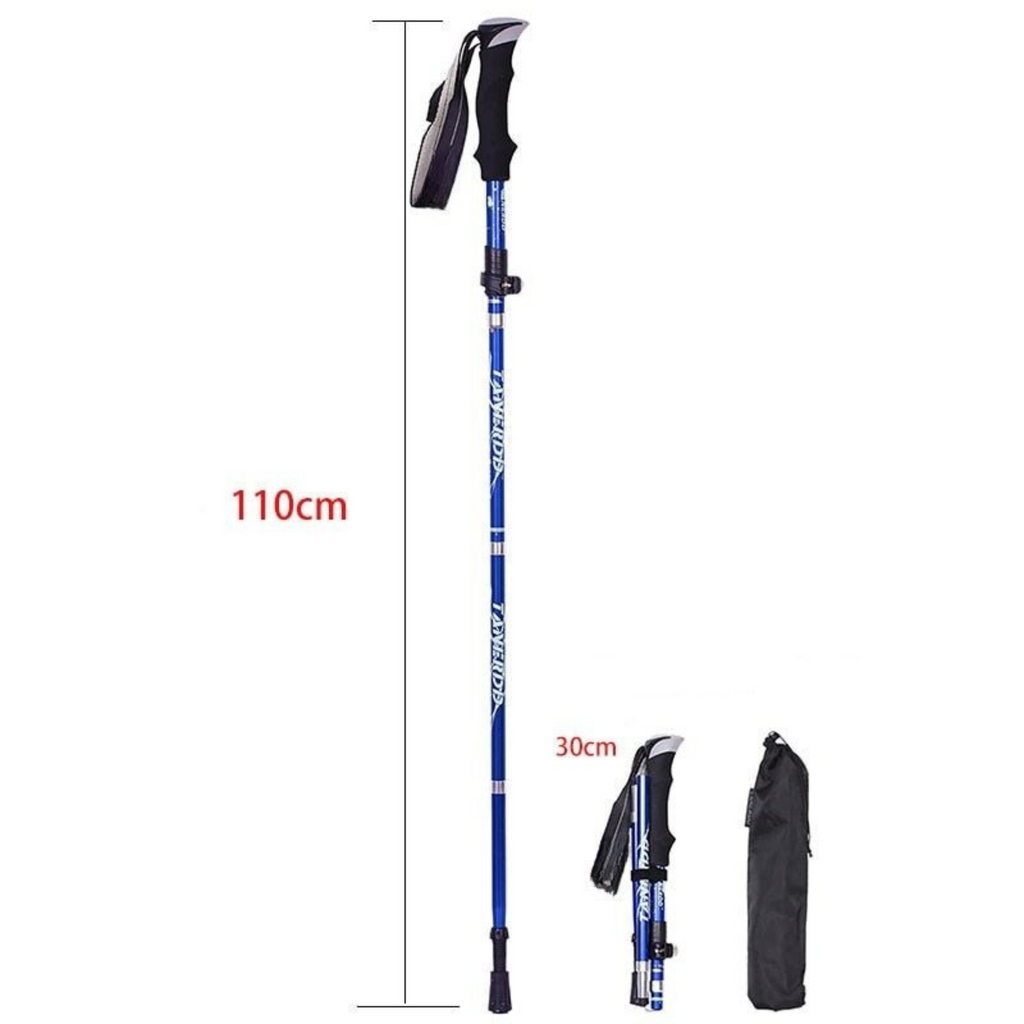 Aluminum Folding Hiking Poles – Adjustable Height, Lightweight