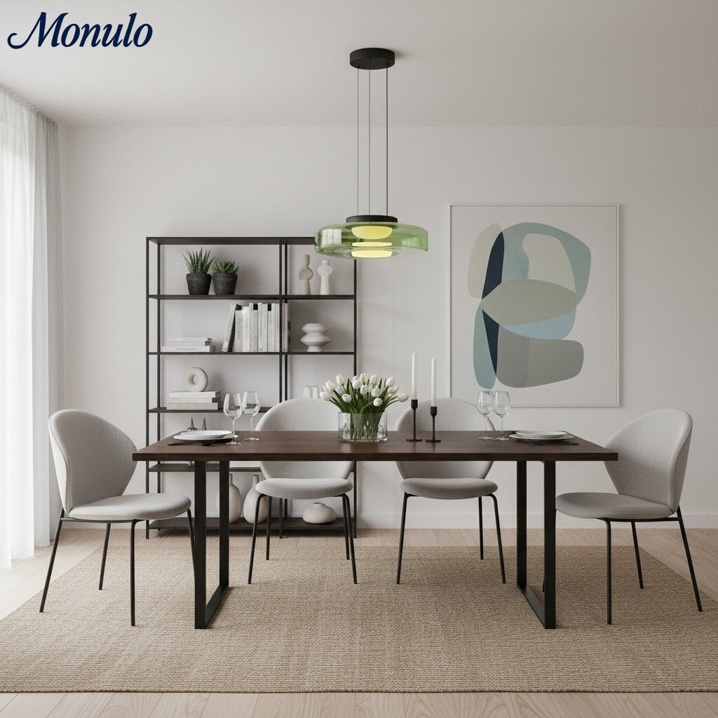 Verdoma Stacked Disc Form Glass Pendant Light Contemporary Nordic Lighting for Kitchens | Esilora
