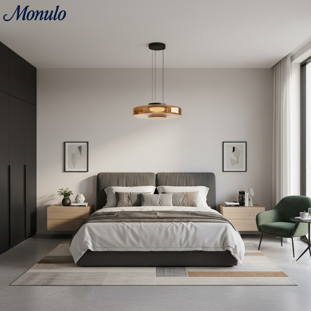 Verdoma Stacked Disc Form Glass Pendant Light Contemporary Nordic Lighting for Kitchens | Esilora