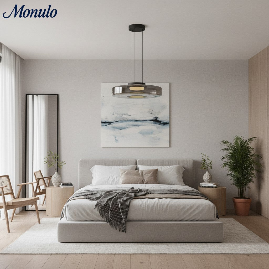 Verdoma Stacked Disc Form Glass Pendant Light Contemporary Nordic Lighting for Kitchens | Esilora