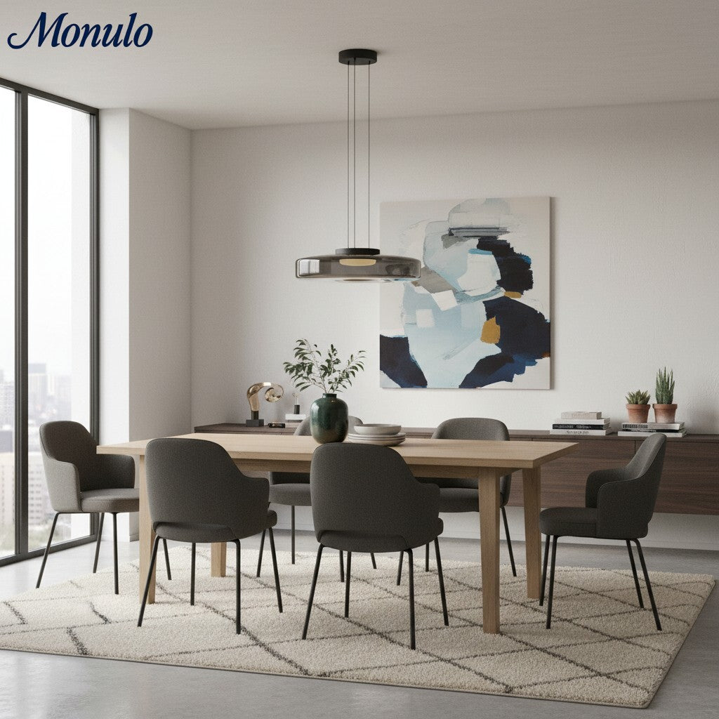 Verdoma Stacked Disc Form Glass Pendant Light Contemporary Nordic Lighting for Kitchens | Esilora