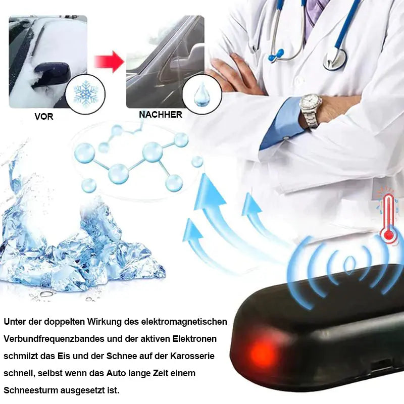 Solar-Powered Snow Clearing Tool with Electromagnetic Interference Technology - Esilora