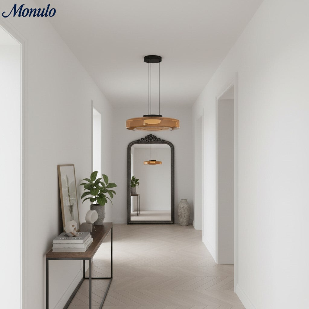 Verdoma Stacked Disc Form Glass Pendant Light Contemporary Nordic Lighting for Kitchens | Esilora
