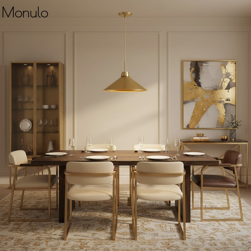 Aurenza Modern Farmhouse  Cone Pendant Light – Dimmable Kitchen and Entryway Lighting | Esilora