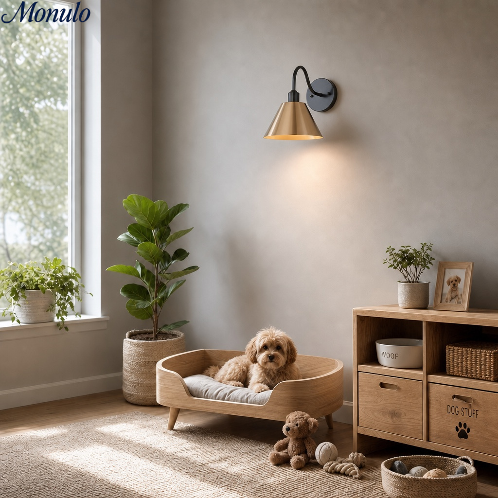 Industrielle, moderne konische Wandleuchte mit klarer Metall-Silhouette | Esilora
