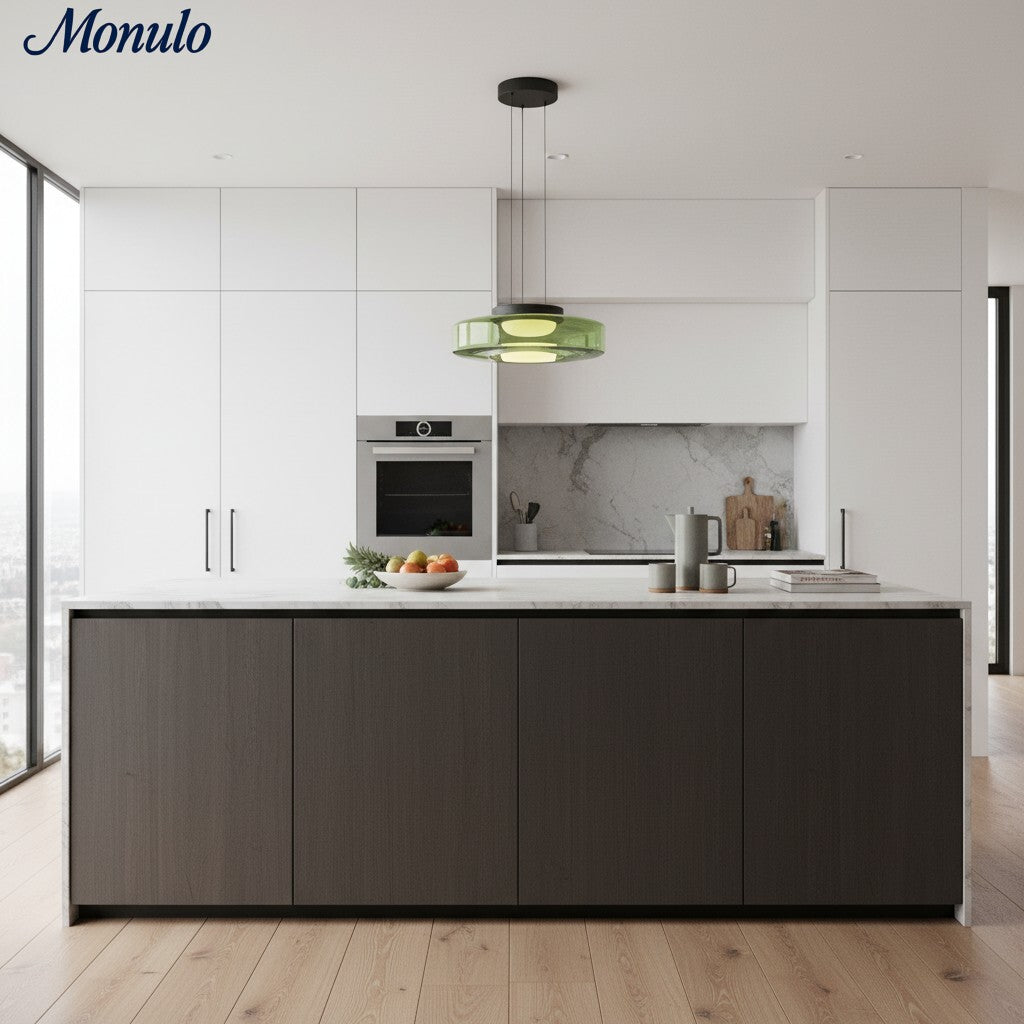 Verdoma Stacked Disc Form Glass Pendant Light Contemporary Nordic Lighting for Kitchens | Esilora
