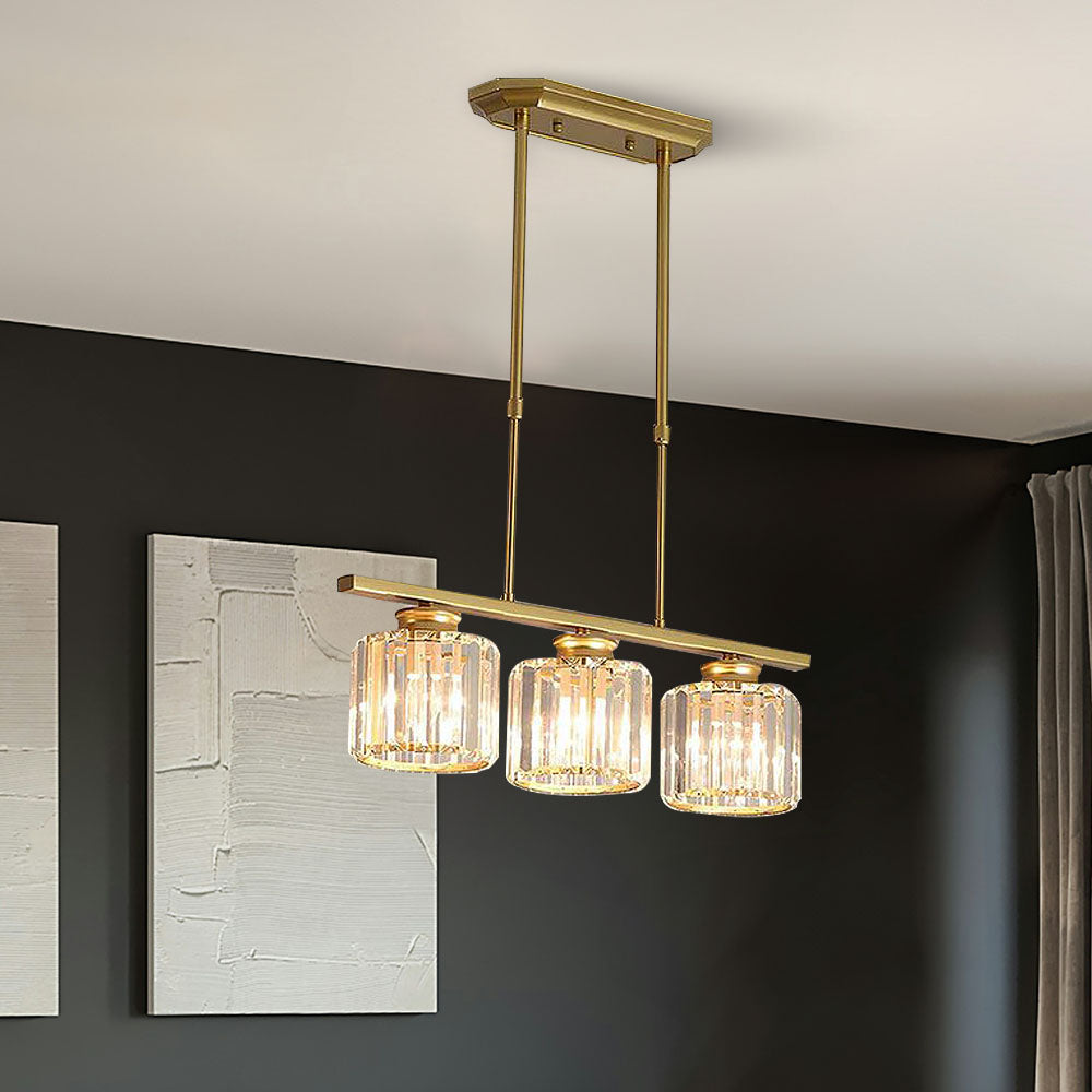Artesso Art Deco Pendant Lamp — Glass Shades, Adjustable Height