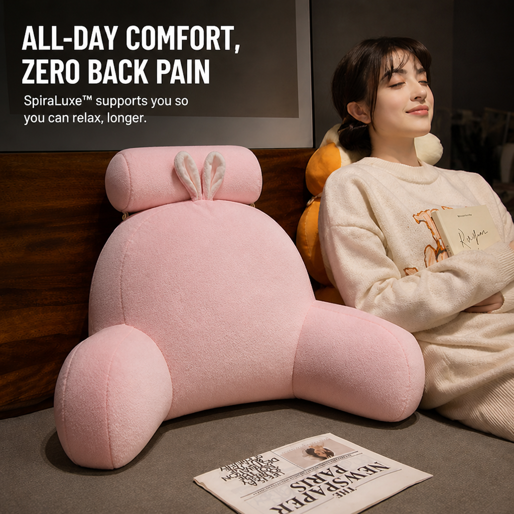 SpiraLuxe Lumbar Support Cushion — Unlock All-Day Back Freedom with Perfect, Pain-Melting Support - Esilora