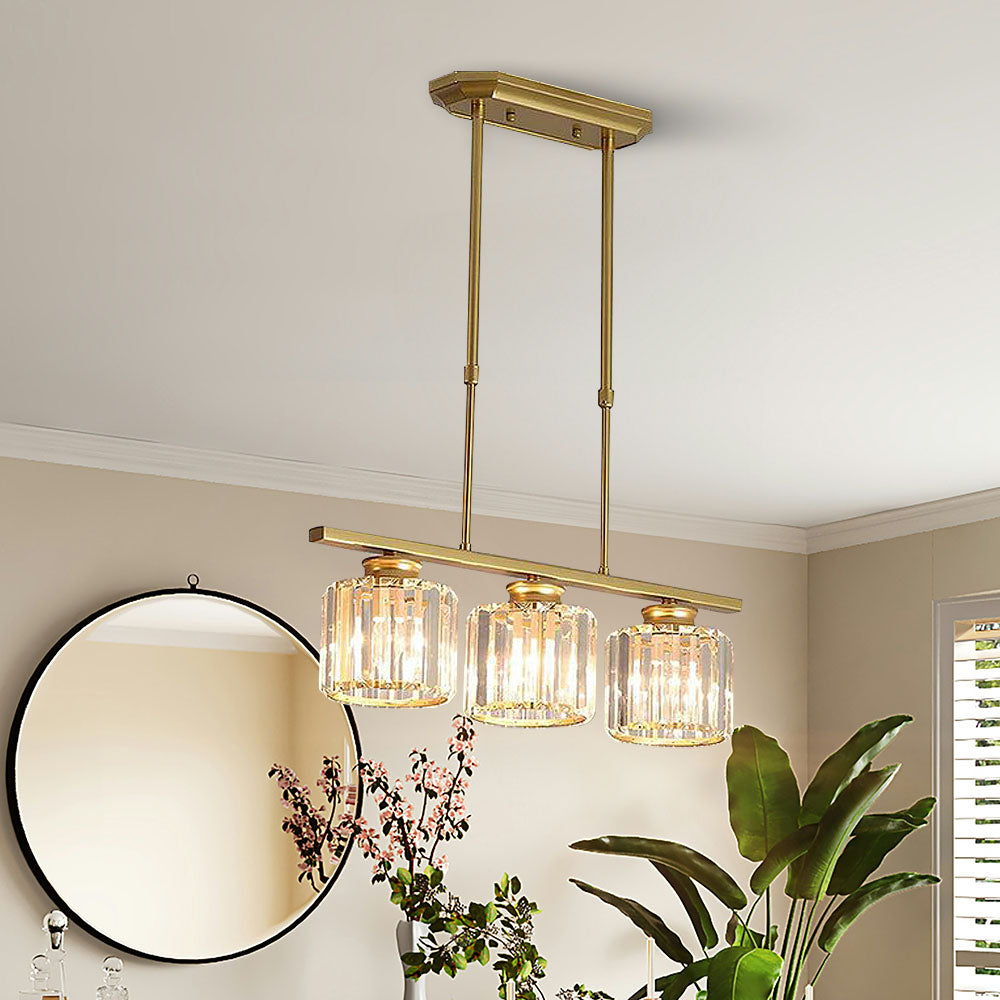 Artesso Art Deco Pendant Lamp — Glass Shades, Adjustable Height