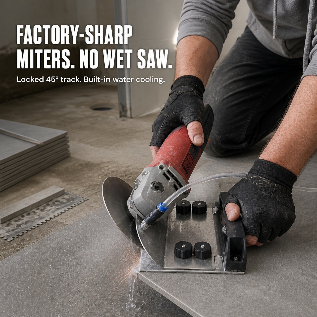 PrecisionPro — Carve Factory-Sharp 45° Tile Miters Without a Wet Saw - Esilora