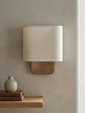 Nolvara Aleena Soft Fabric Luxe Metal Fabric Wall Sconce for Bedroom Reading Light | Esilora