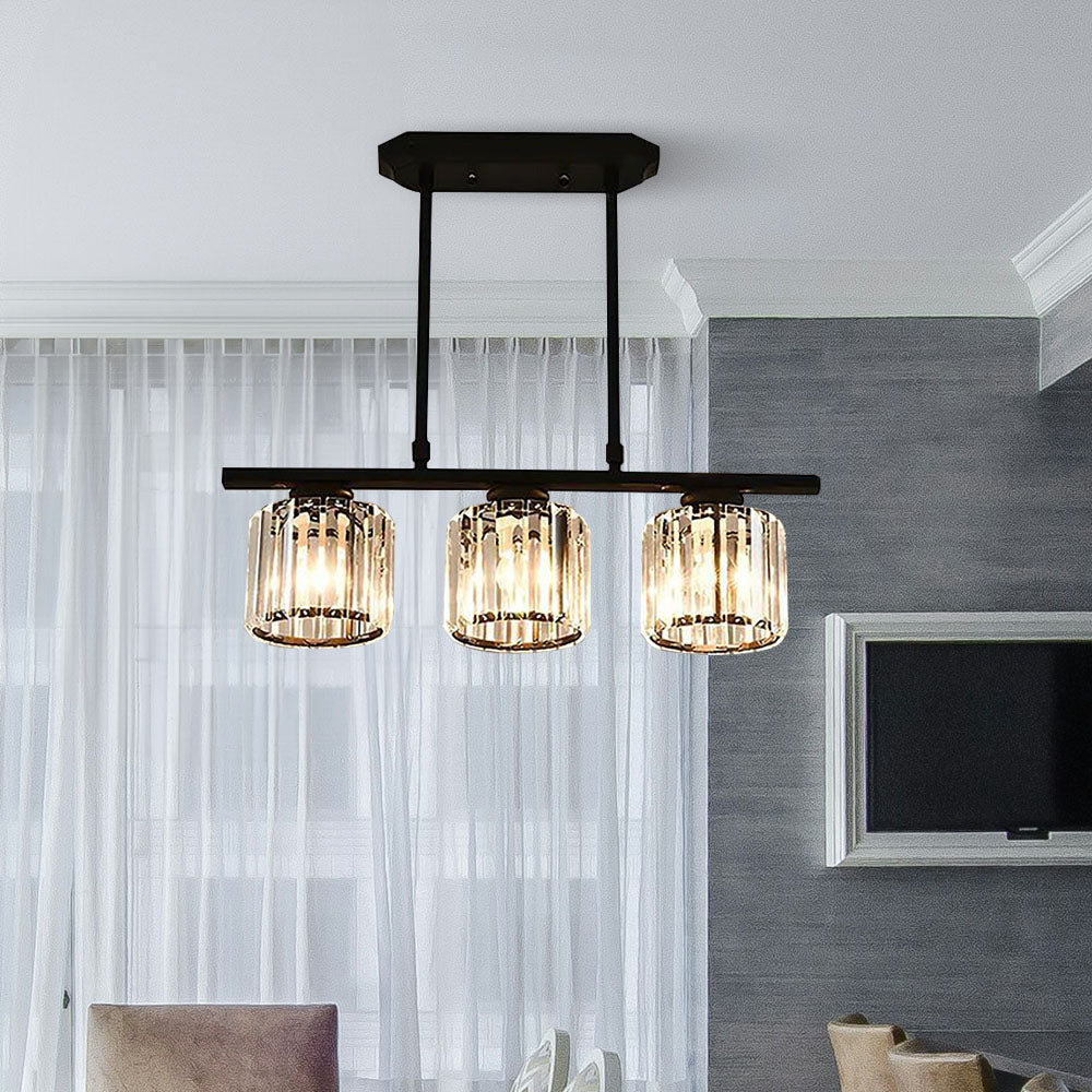 Lampada a sospensione Artesso Art Déco — paralumi in vetro, altezza regolabile