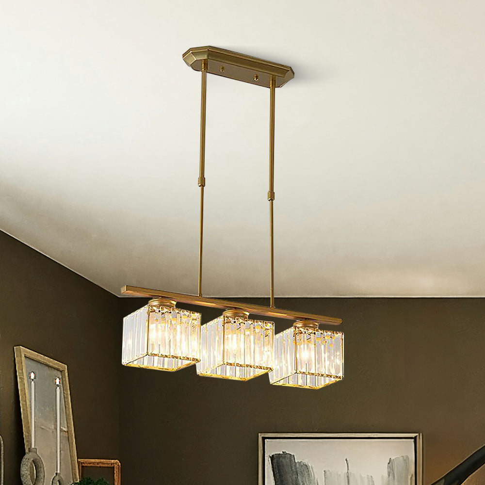 Artesso Art Deco Pendant Lamp — Glass Shades, Adjustable Height