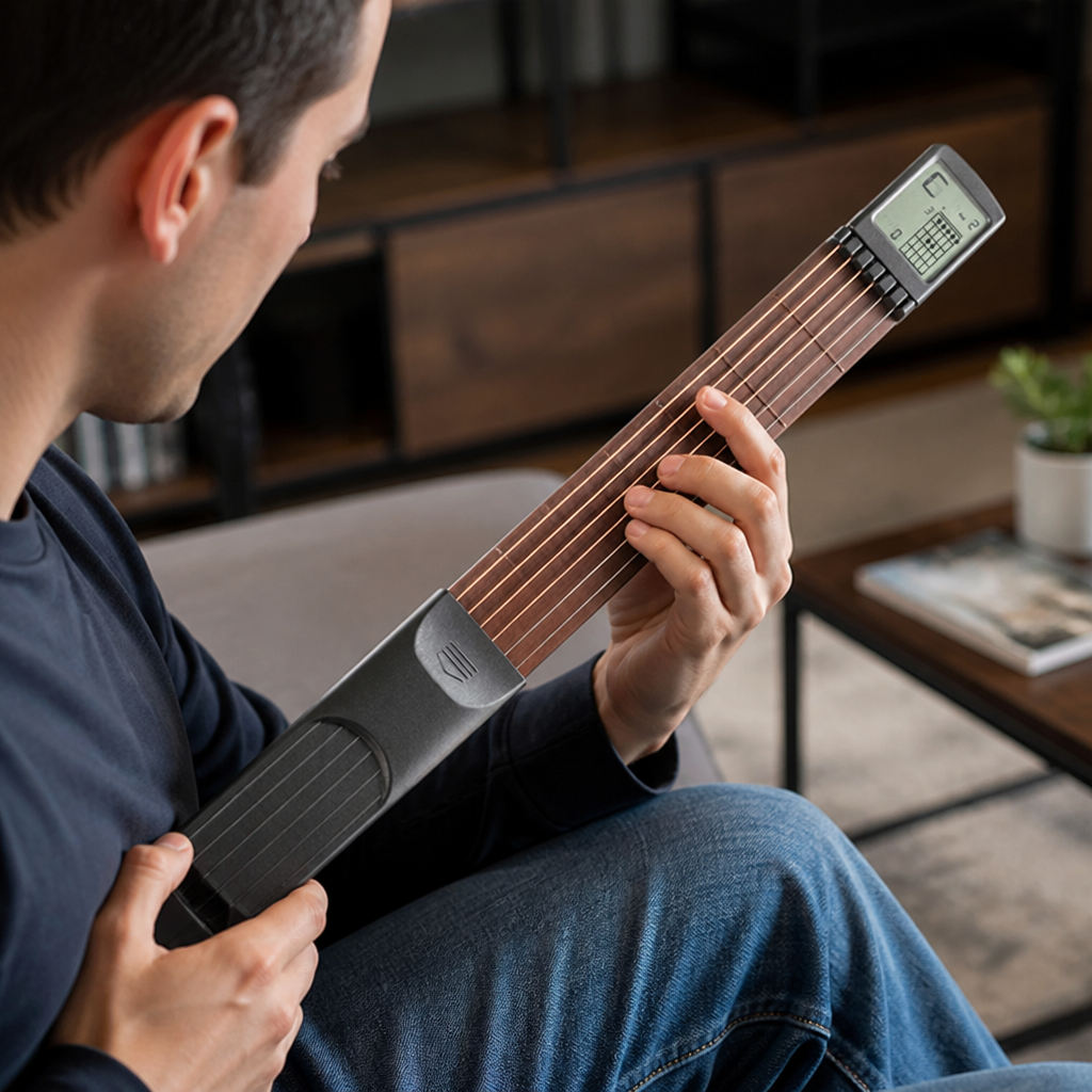 StrumEase — Transform Spare Moments into Confident, Quiet Guitar Mastery - Esilora