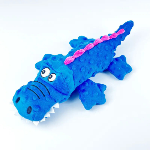 SqueakyPlush Crocodile Dog Toy — Soft Squeaker Chew Toy