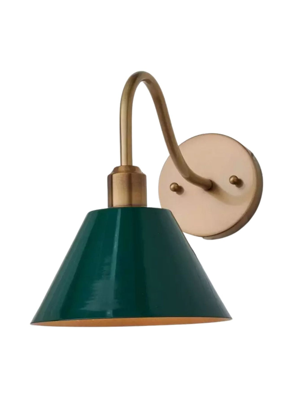 Industrielle, moderne konische Wandleuchte mit klarer Metall-Silhouette | Esilora
