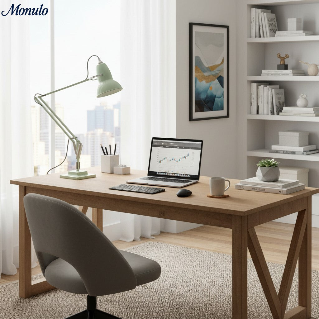Modryx Adjustable Desk Lamp - Vintage Industrial Metal for Office and Bedroom | Esilora