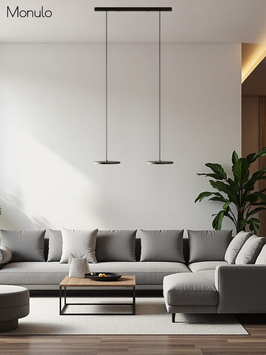 Minimalistische Mehrkopf-Pendelleuchte – Rundes Design für Küche | Esilora