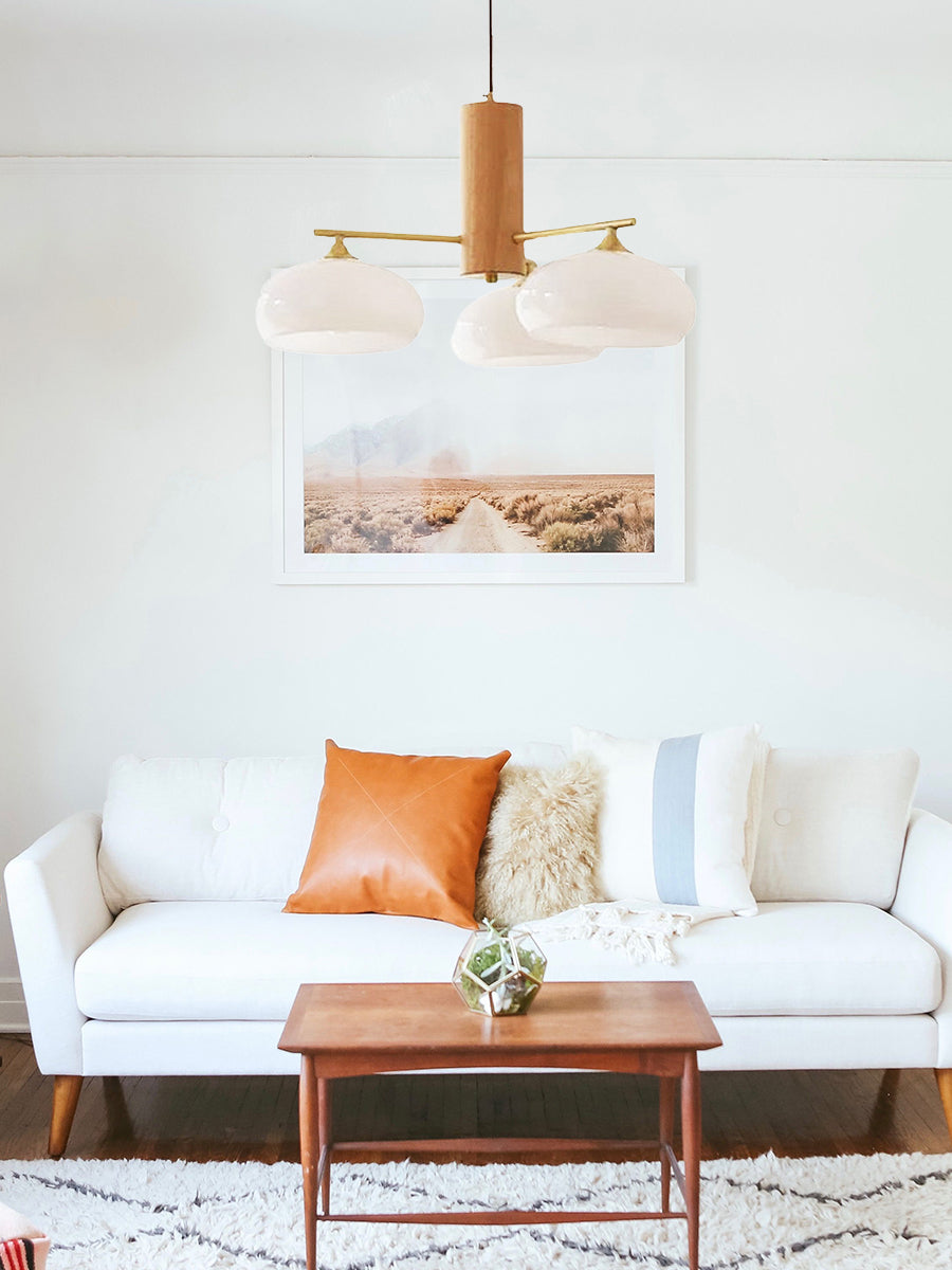 Medieval Log Style Vintage Glass Chandelier | Esilora