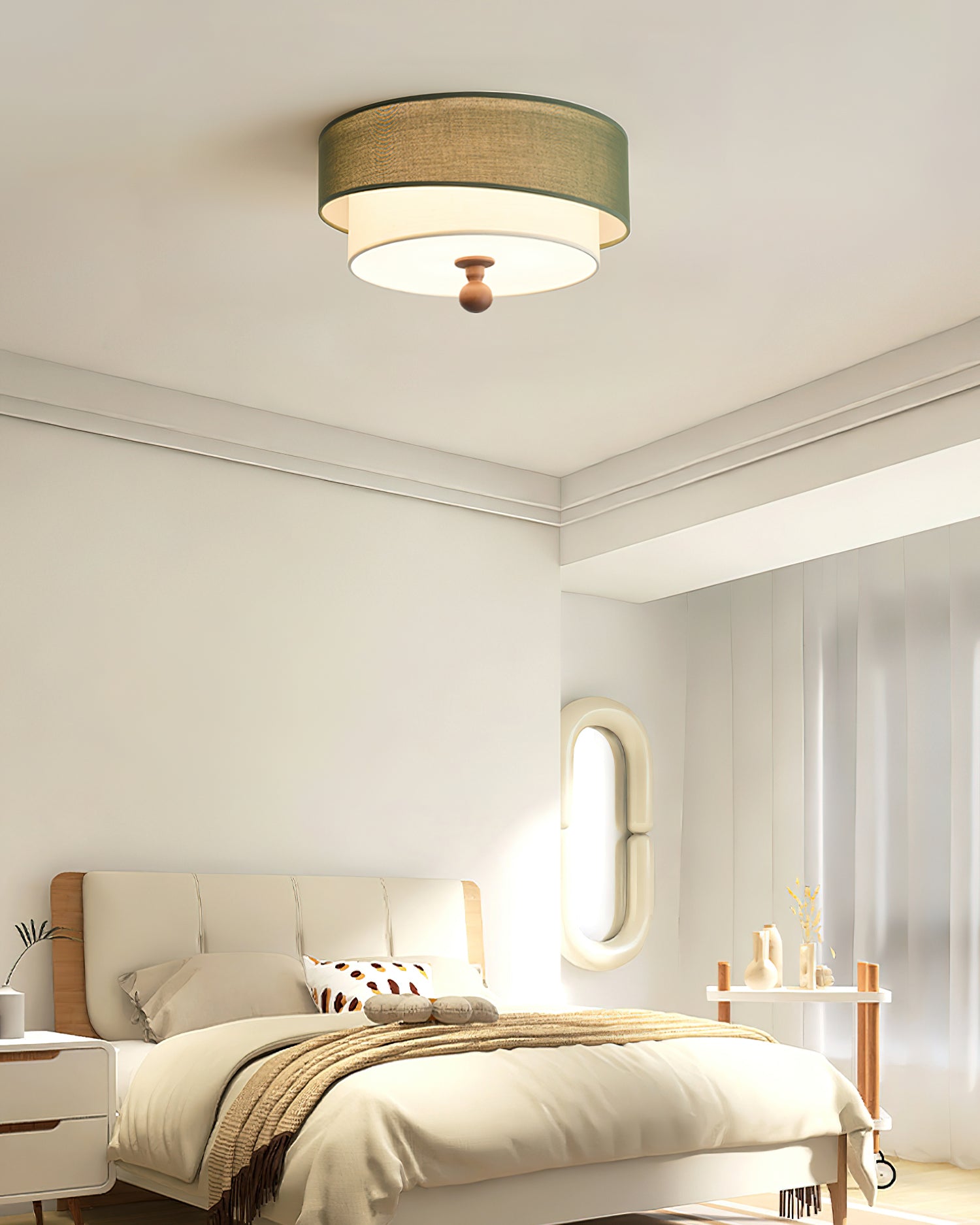 Modern Minimalist Ceiling Lamp Clean Line Flush for Bedroom Living Room | Esilora