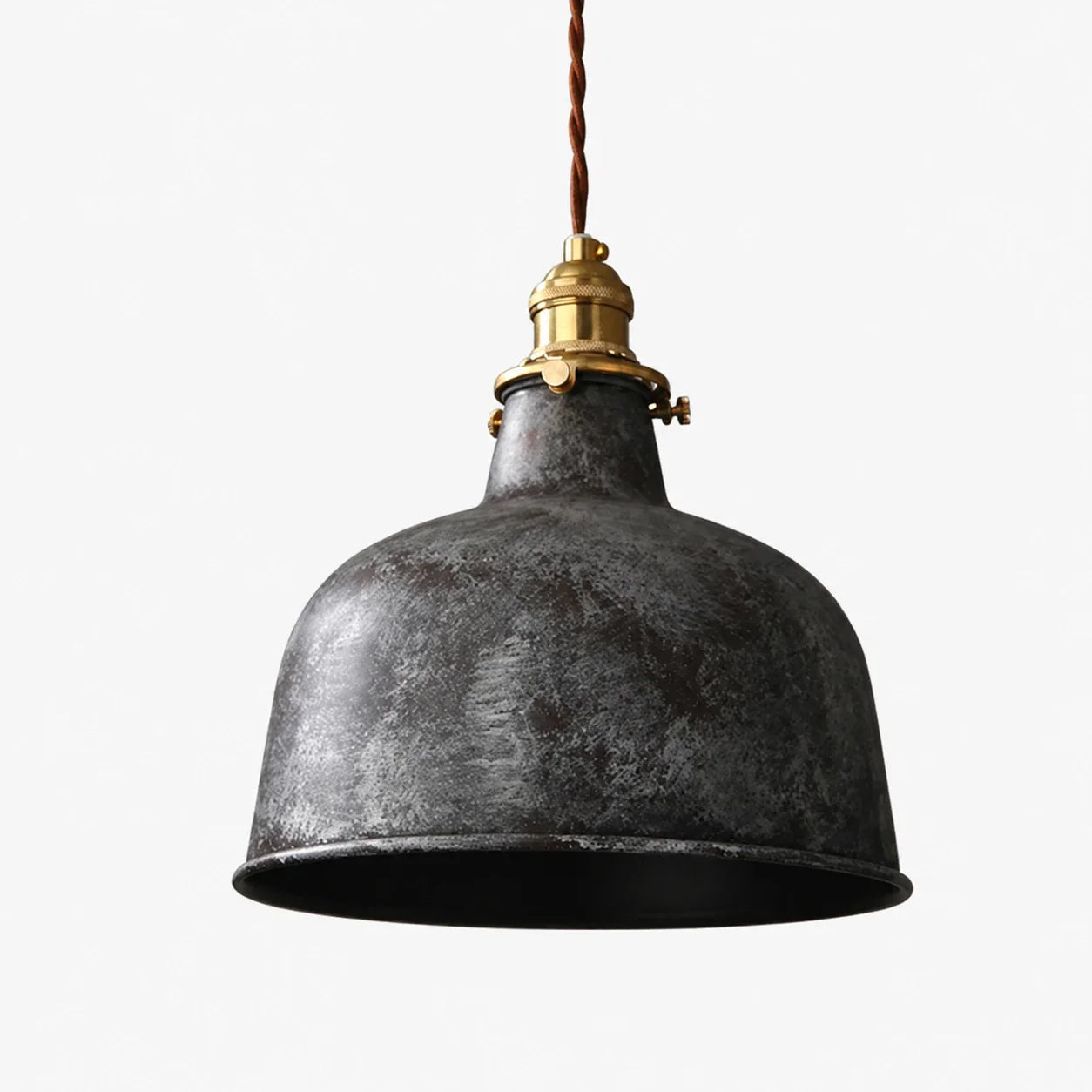 Vintage Industrielle Pendelleuchte aus distressed Metall | Esilora