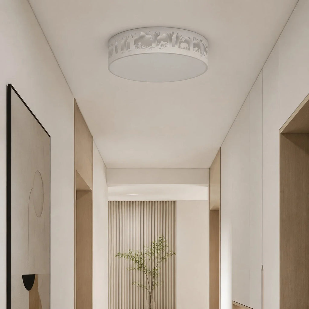 Lampada da soffitto LED a spettro completo con silhouette cava | Esilora