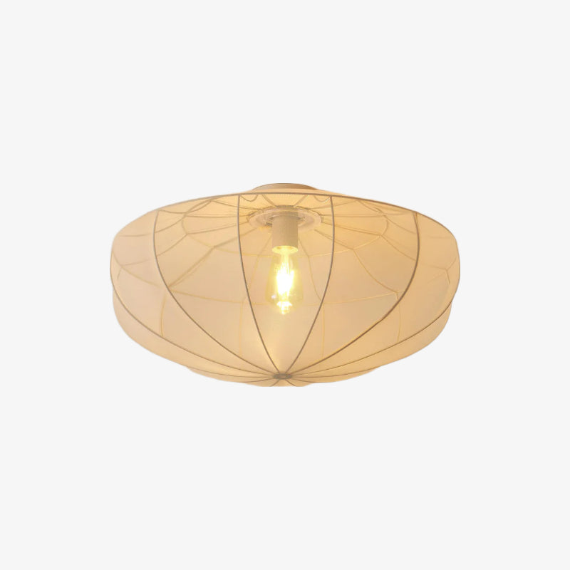 Lumifil Draped Mesh Ceiling Light – Boho Rustic Textured Shade Lamp for Living Room or Bedroom | Esilora