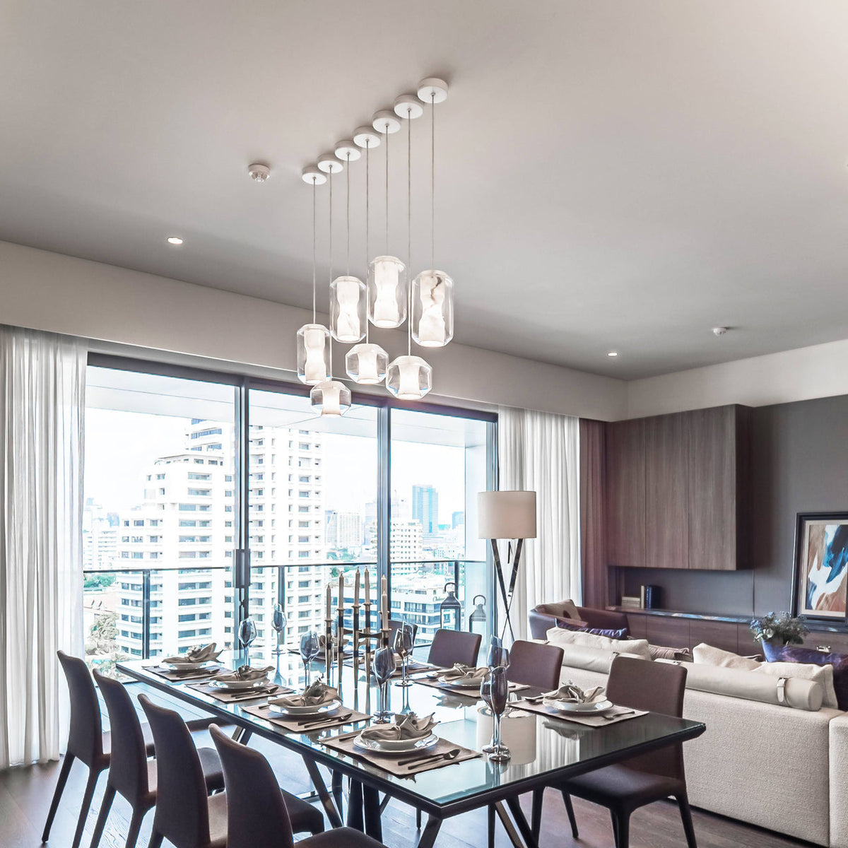 Glass Alabaster Pendant Lamp | Esilora