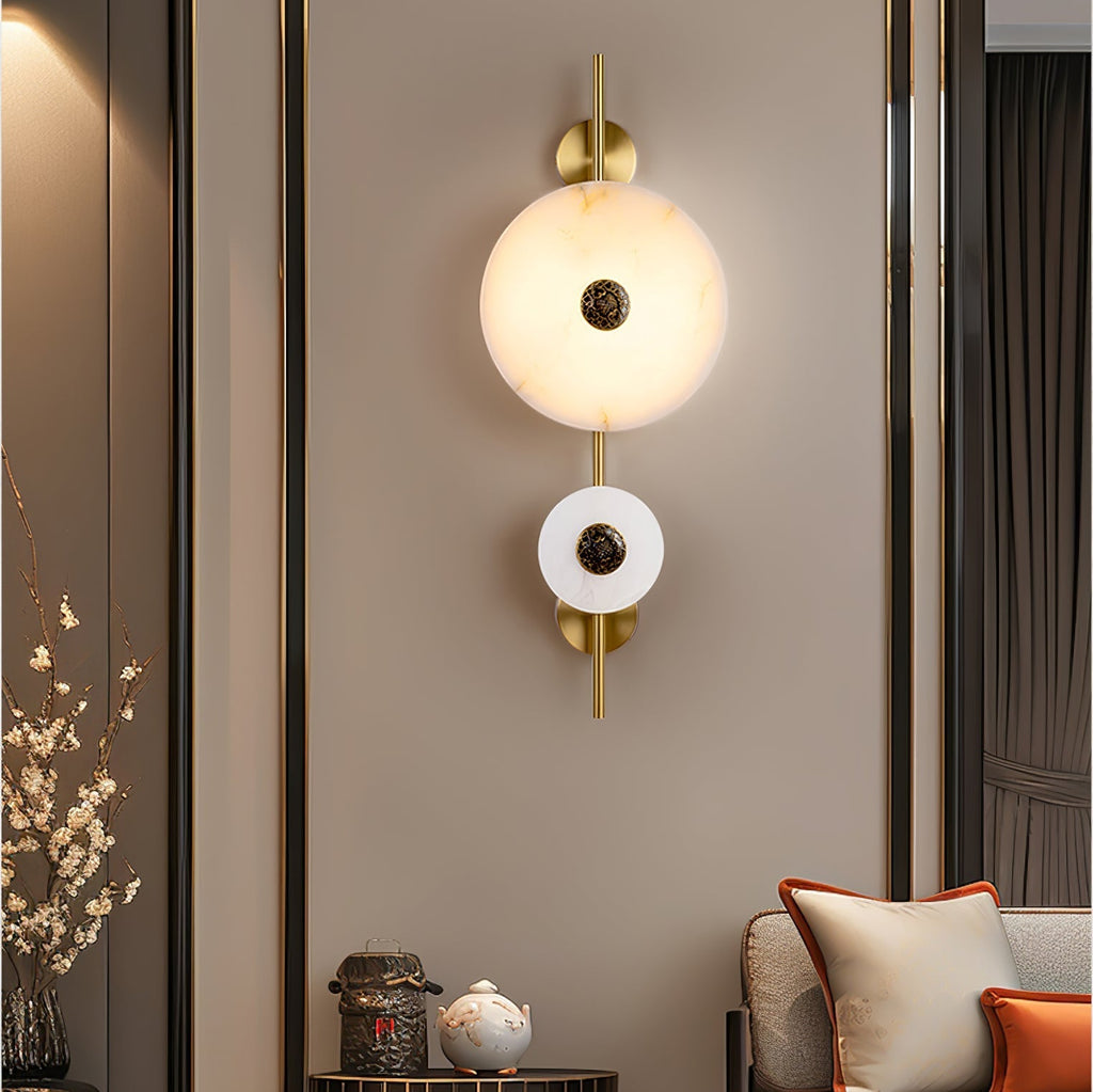 Alabaster Eclipse Wall Light | Esilora