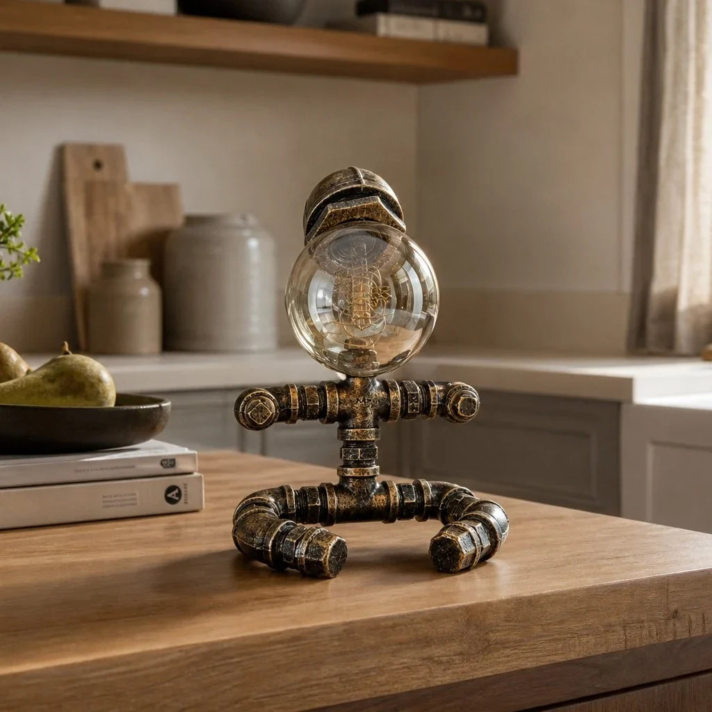 Retro Industrial Pipe Table Lamp | Esilora