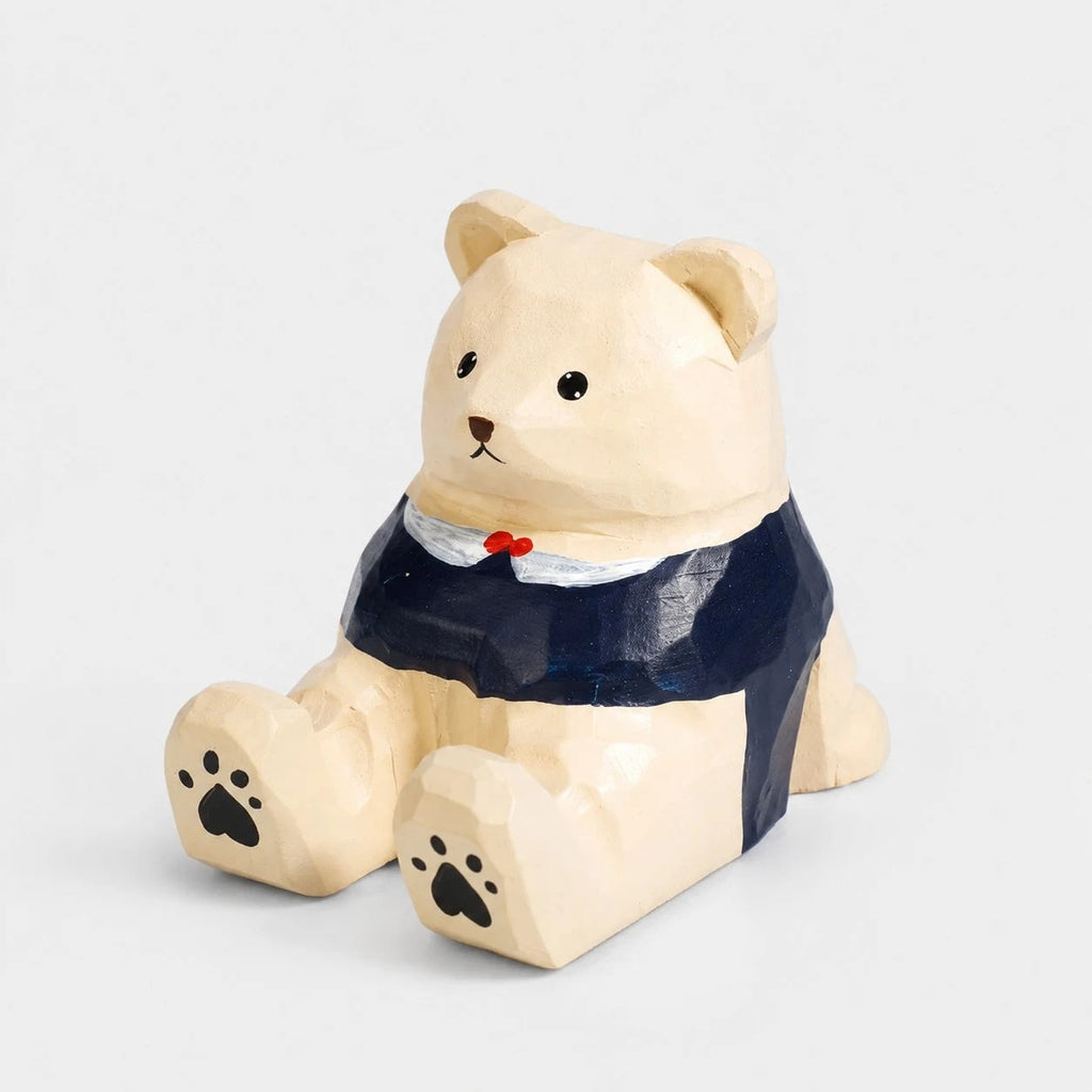 Support de téléphone en bois sculpté à la main représentant un animal | Esilora