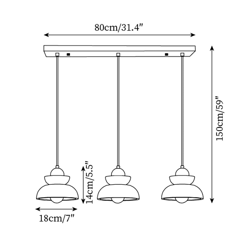 Závěsná lampa Karwei | Esilora