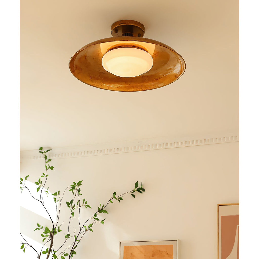 Pot-Lid Style Flat-Panel Ceiling Light | Esilora