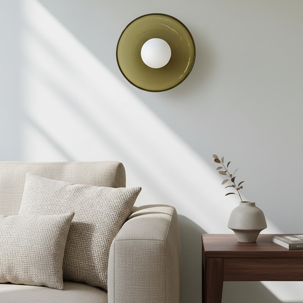 Verdoma Morandic Disc Orb Wall and Ceiling Lamp for Modern Interiors | Esilora