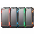 Solar Power Bank 20000mAh with 10W Wireless Charger and LED Light - Esilora